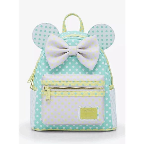 Loungefly Disney Minnie Mouse Pastel Polka Dot Mini Backpack